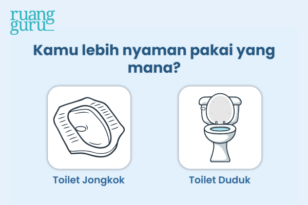perbedaan toilet duduk dan toilet jongkok