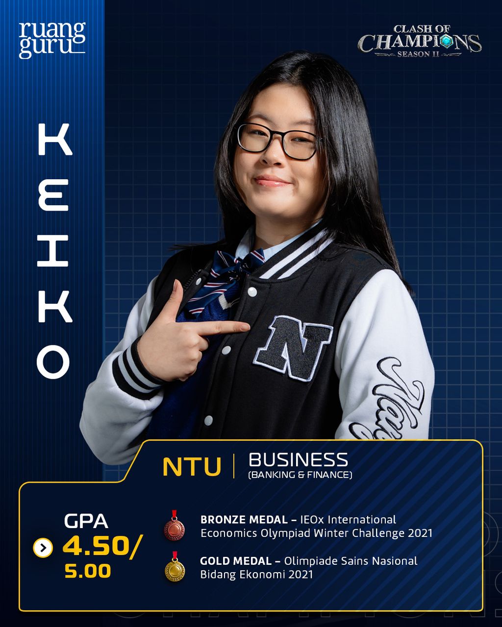 Profil Keiko - Peserta Clash of Champions