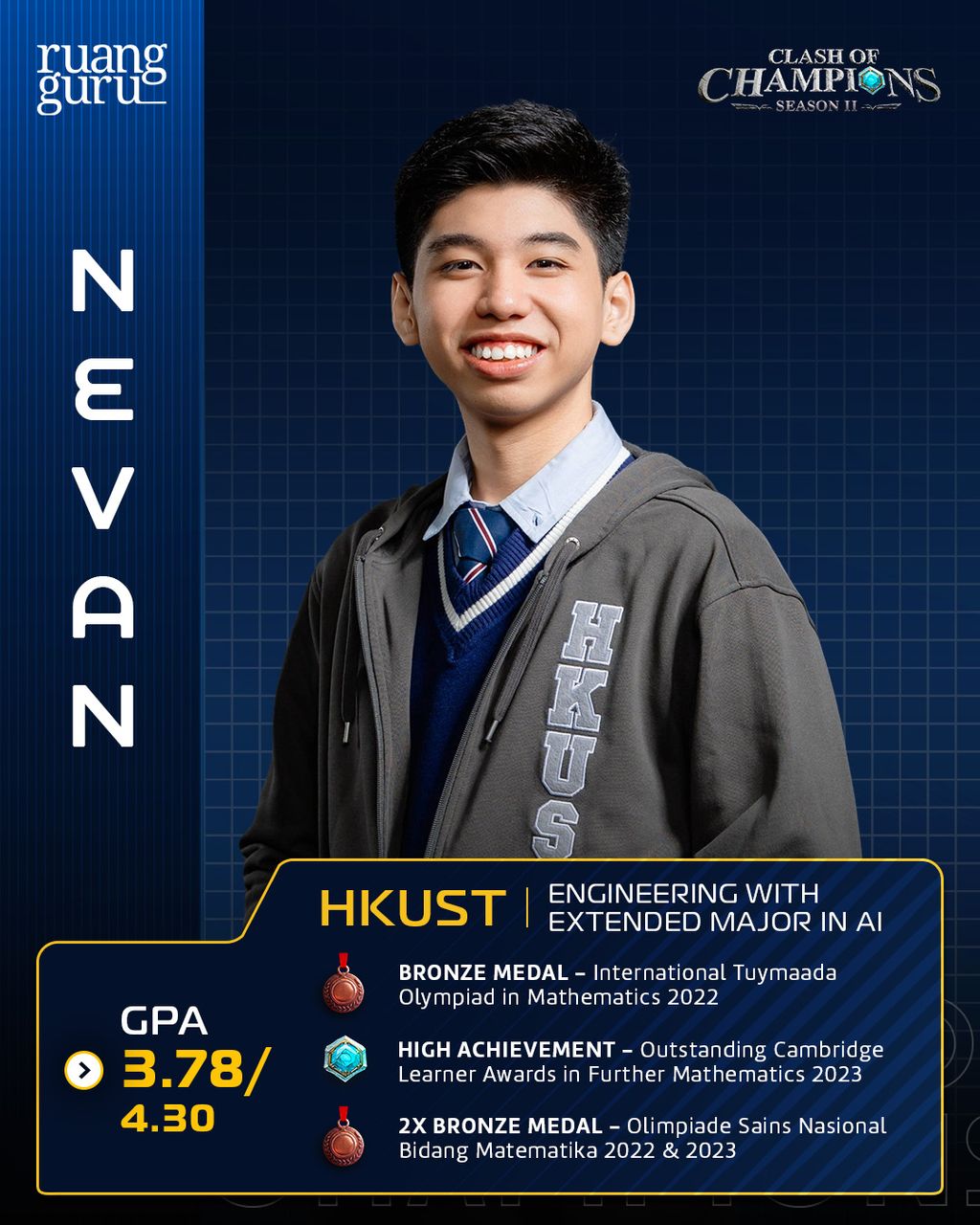Profil Nevan - Peserta Clash of Champions