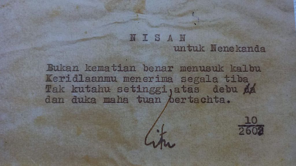 Puisi Nisan karya Chairil Anwar