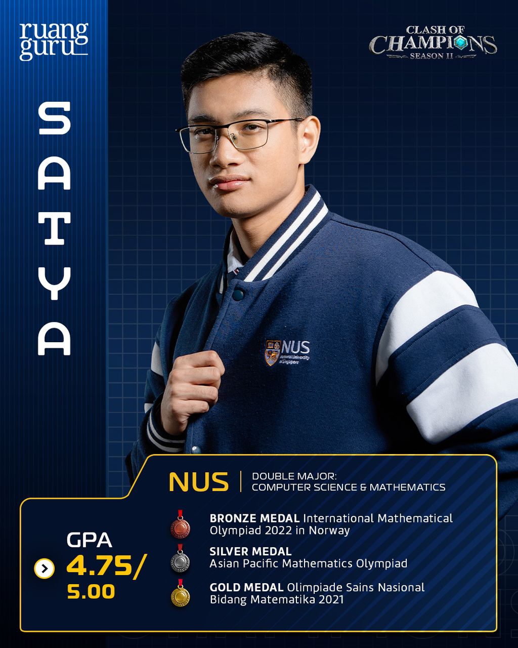 Profil Satya - Peserta Clash of Champions