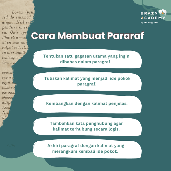 cara membuat paragraf
