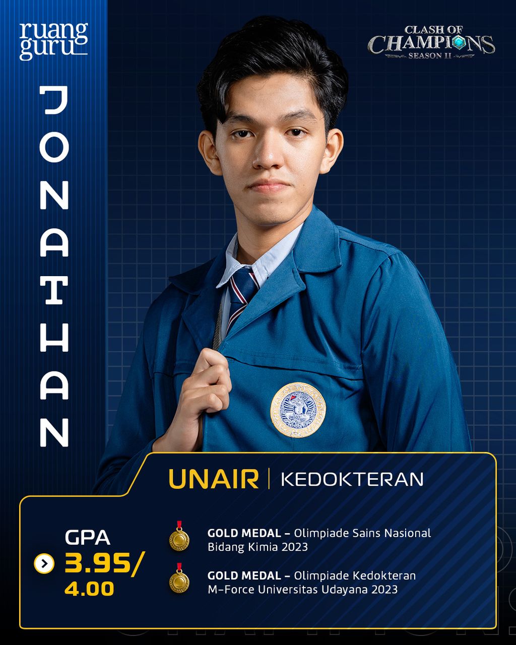 Profil Jonathan - Peserta Clash of Champions