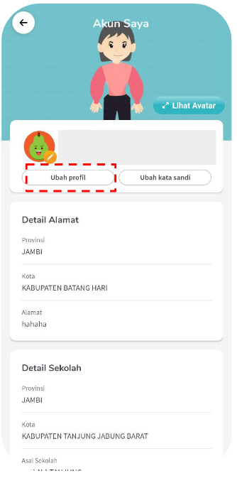 Screenshot Akun Saya