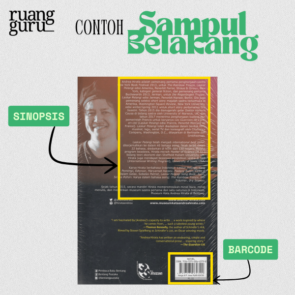 contoh sampul belakang buku fiksi
