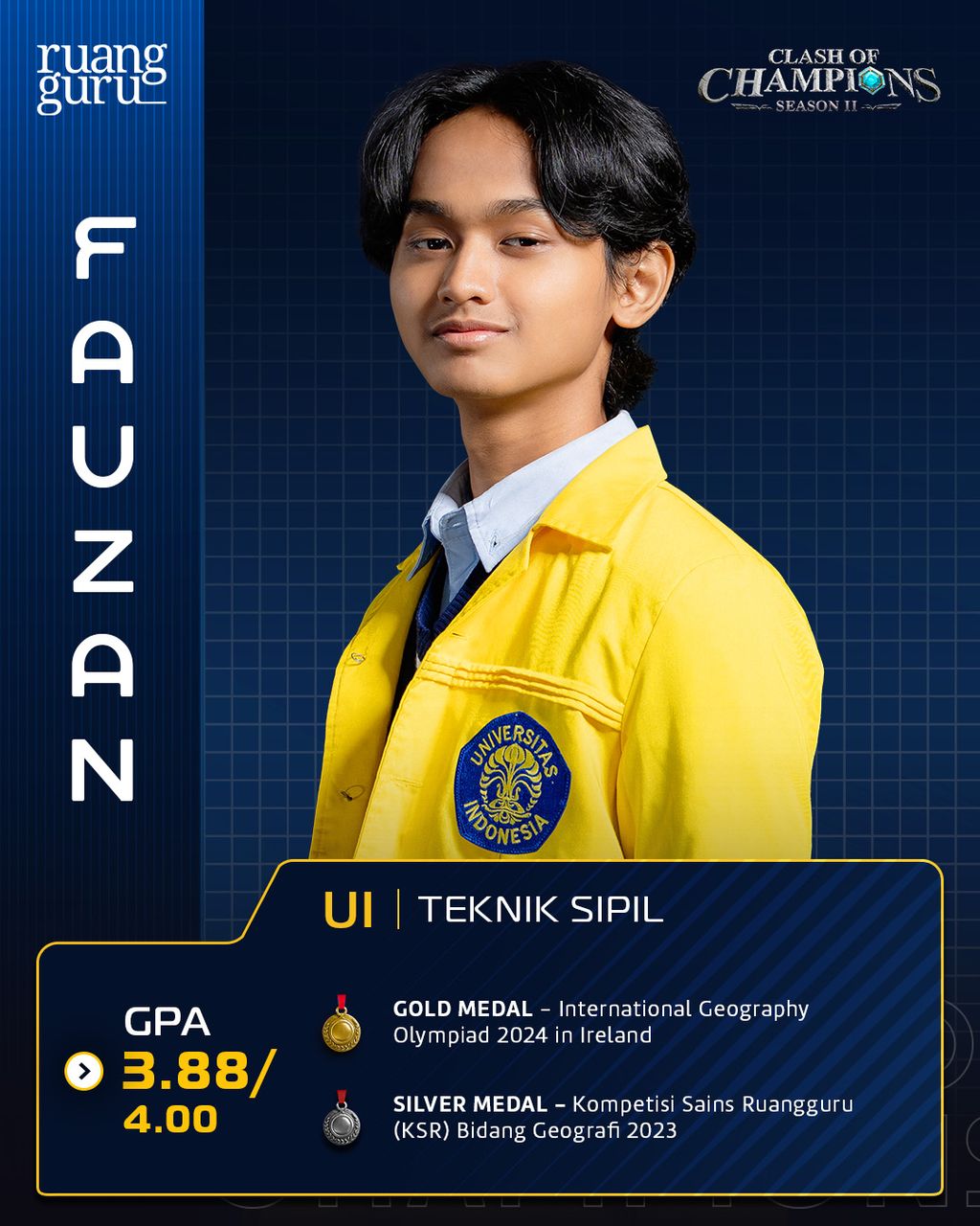 profil Fauzan - peserta coc season 2
