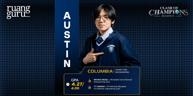 Profil Austin Senna, Peserta Clash of Champions Season 2