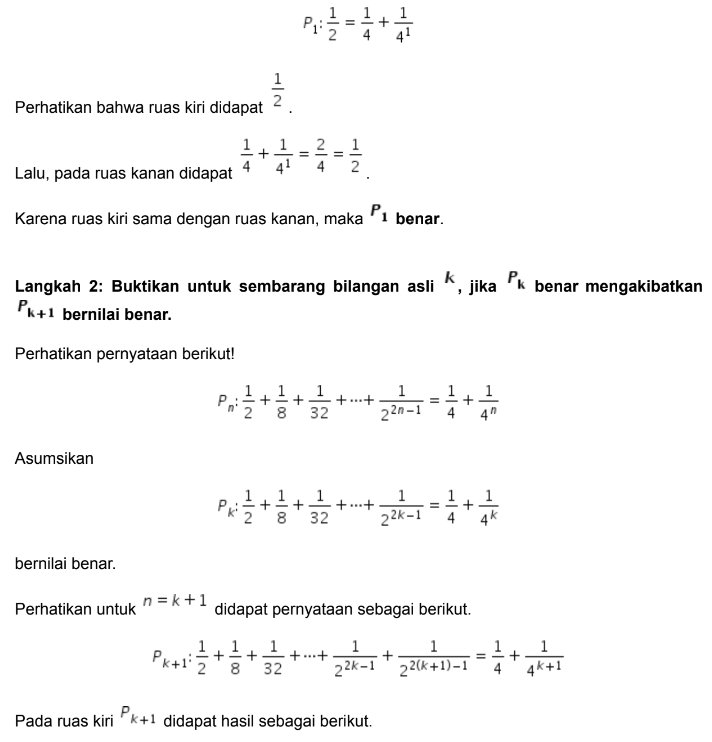 Latsol pts kelas 11 ipa - Induksi matematika